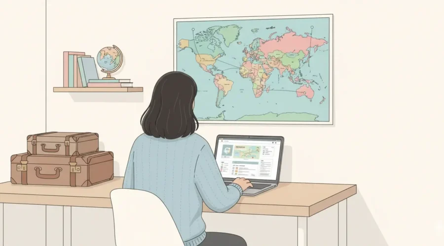 illustration voyager moins cher