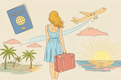 Illustration des produits indispensables à prendre en voyage