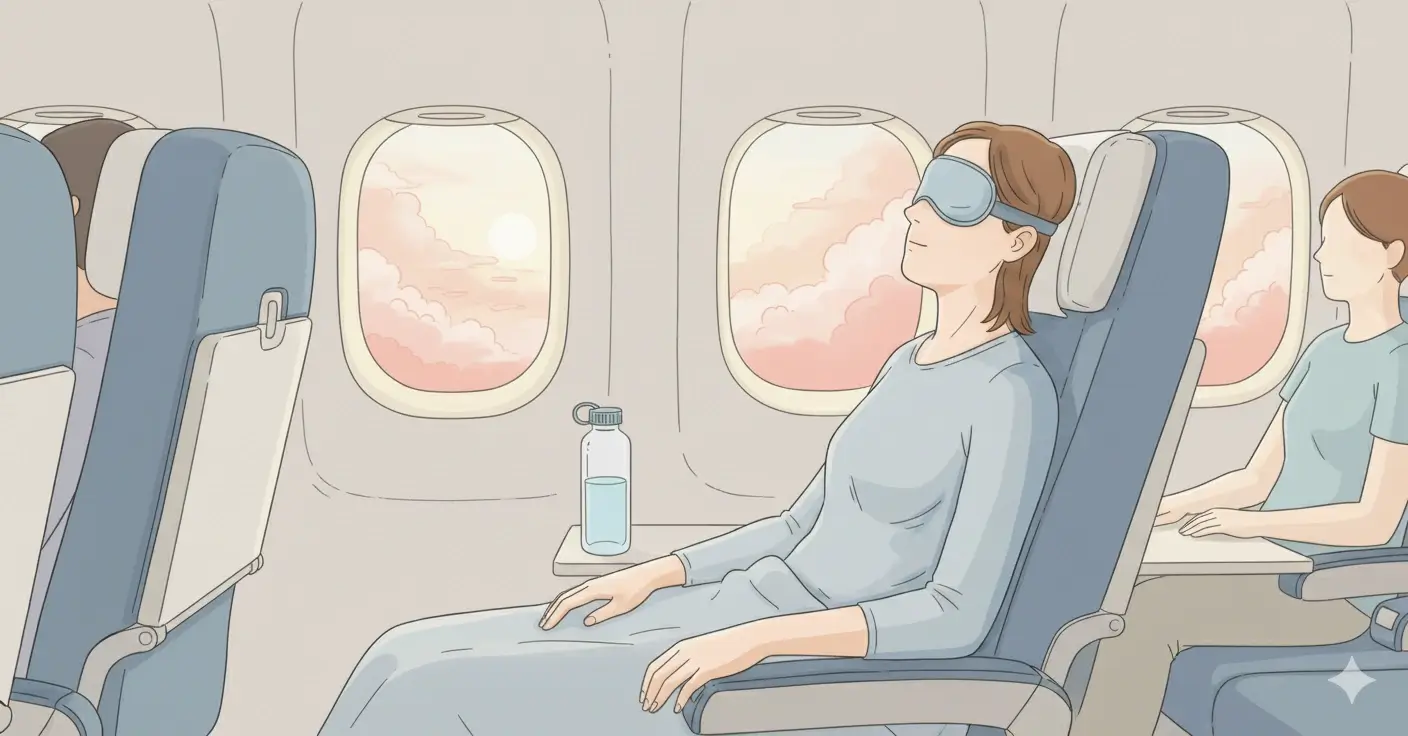 illustration gérer le jetlag