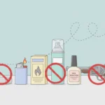 image objets interdits bagage en soute