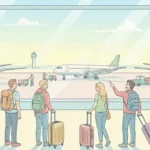 illustration article de blog sur les compagnies aériennes à éviter en Asie