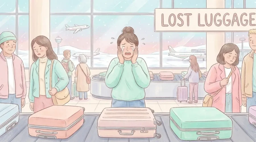 illustration article perte de valise