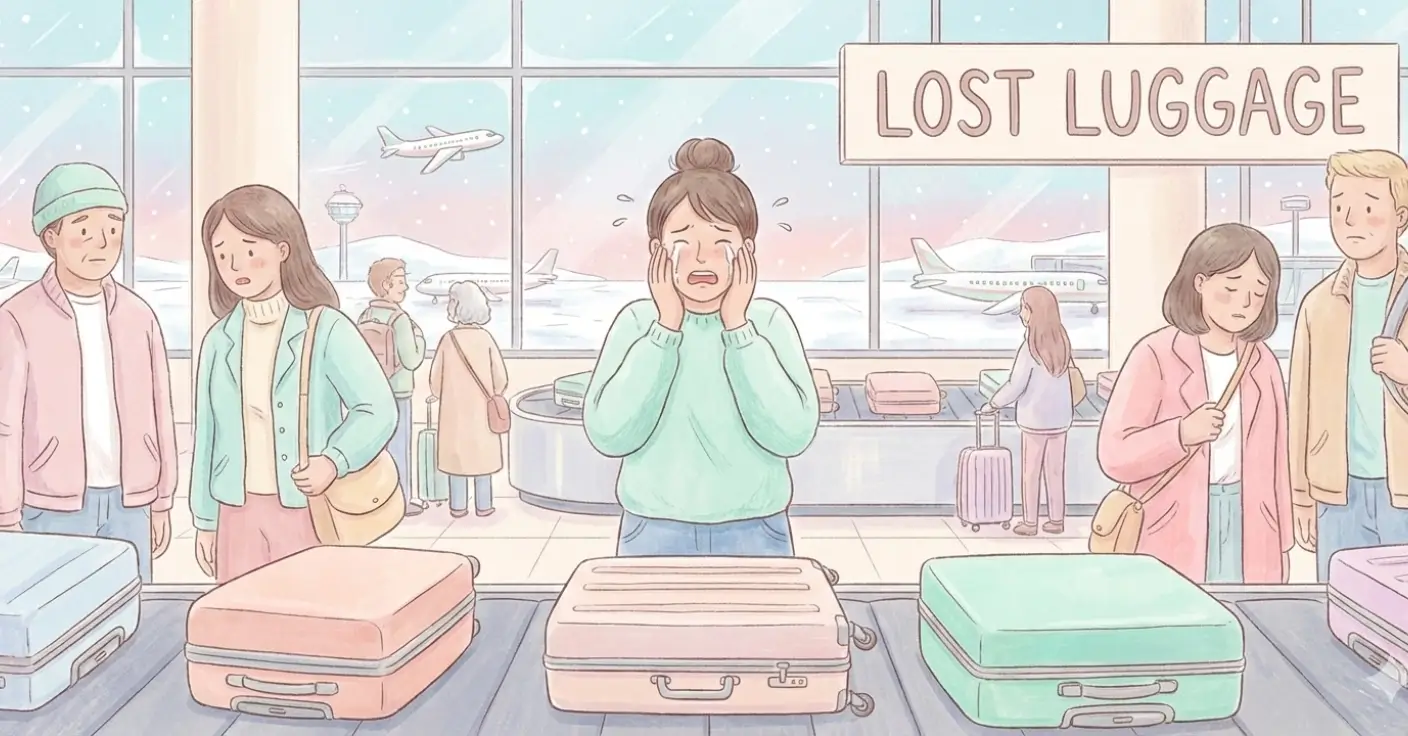 illustration article perte de valise