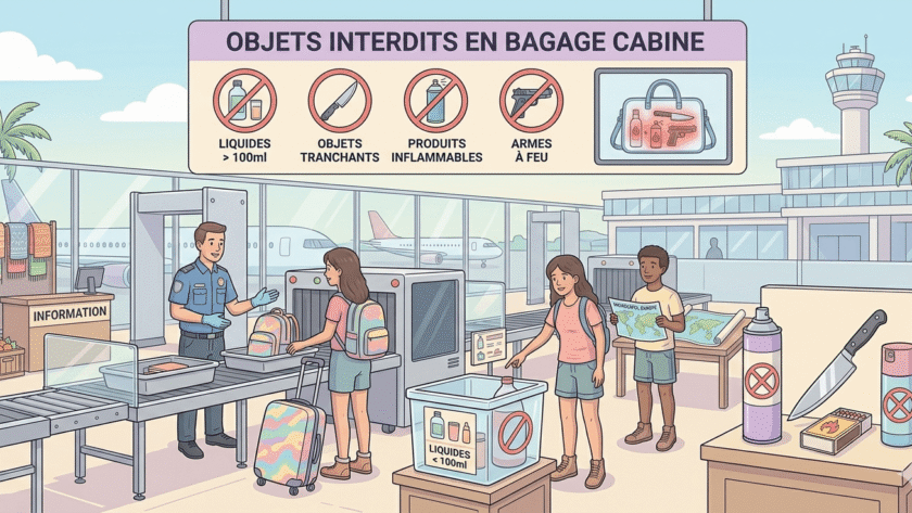 objets interdits bagage cabine
