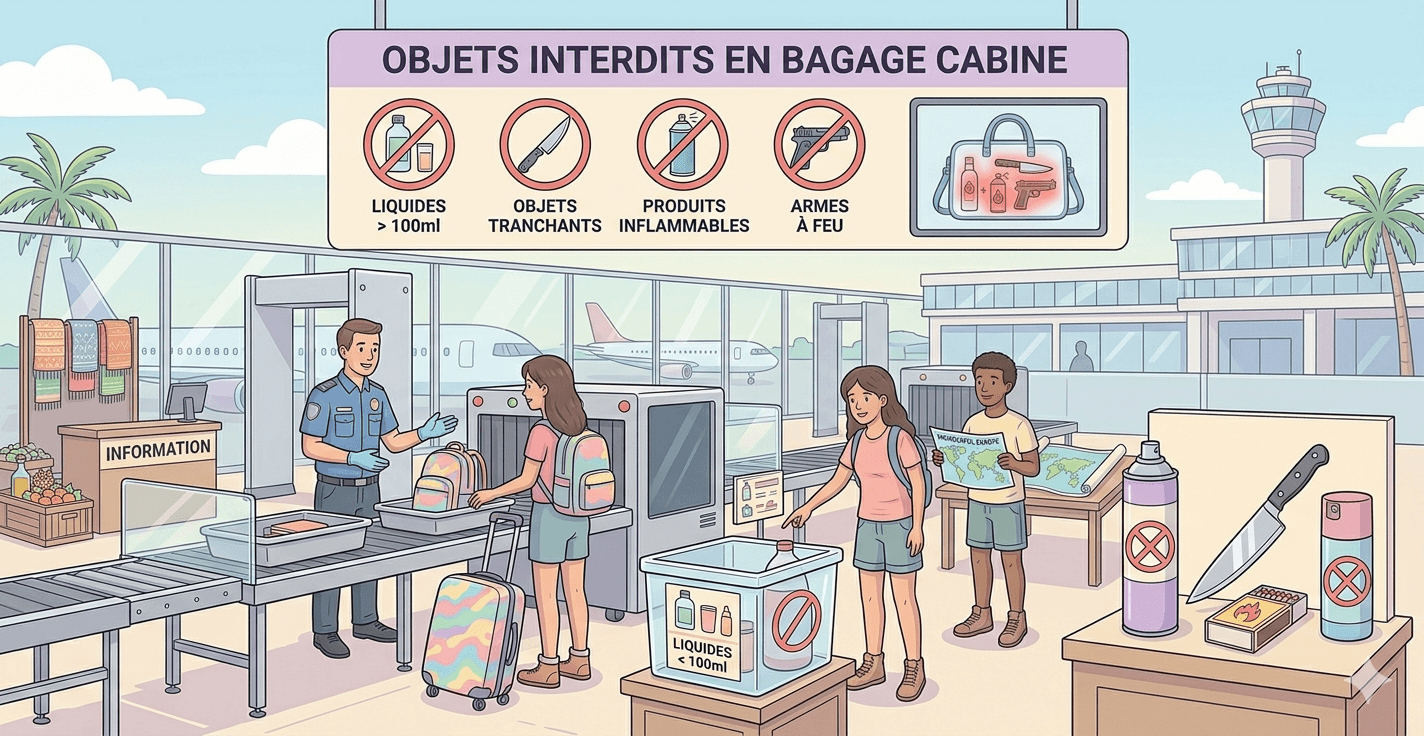 objets interdits bagage cabine